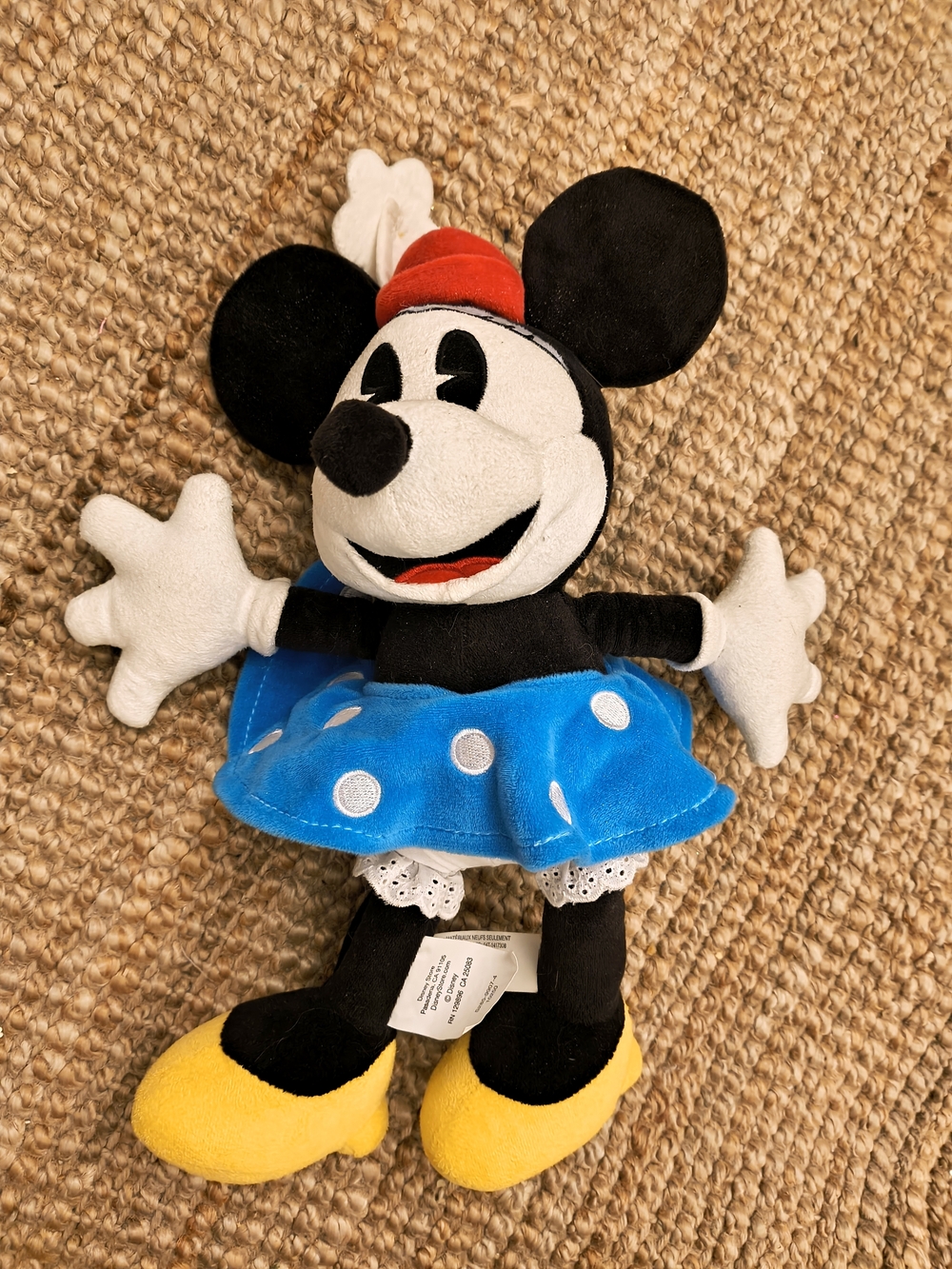 Disney Minnie Mouse Plush - Black, Blue, Yellow, Red, White